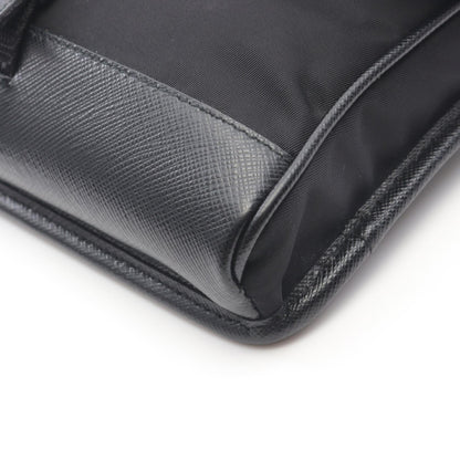 プラダ RE ナイロン テッスート+サフィアーノ ショルダーバッグ