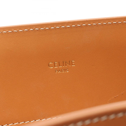 セリーヌ スモールバーティカルカバ キャンバス レザー トートバッグ