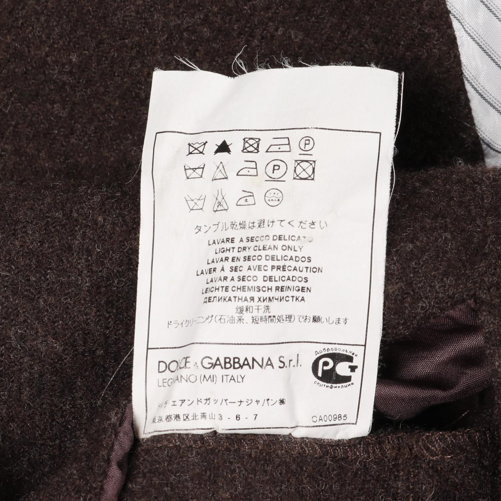 ドルチェ & ガッバーナ ウール テーラード ジャケット