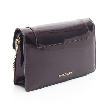 ブルガリ セルペンティ フォーエバー パテントレザー ショルダーバッグ