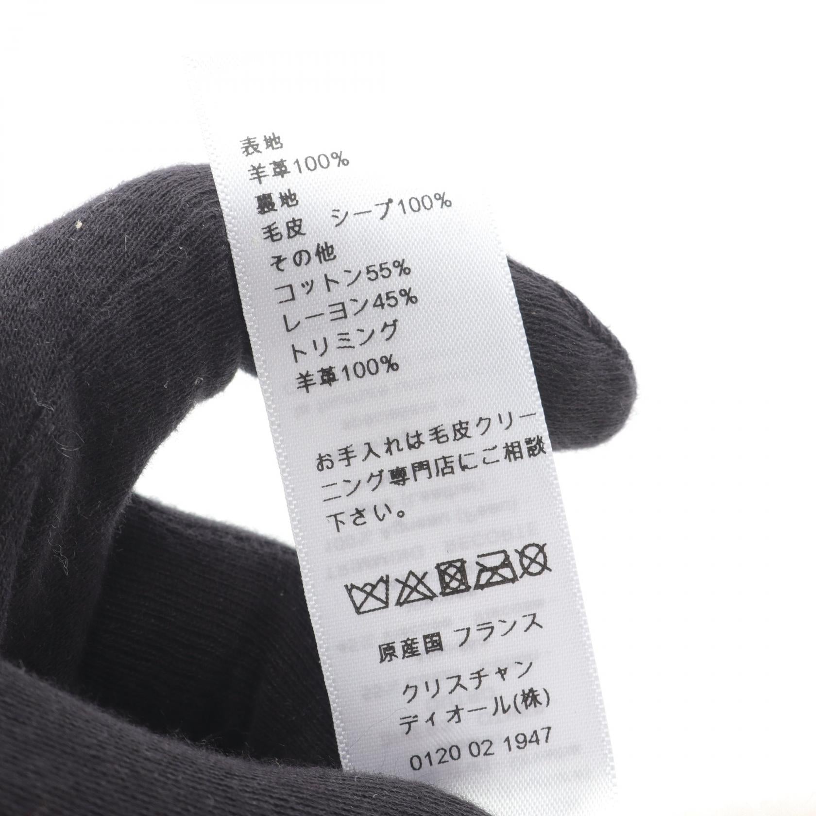 ディオール シアリング レザー キャップ