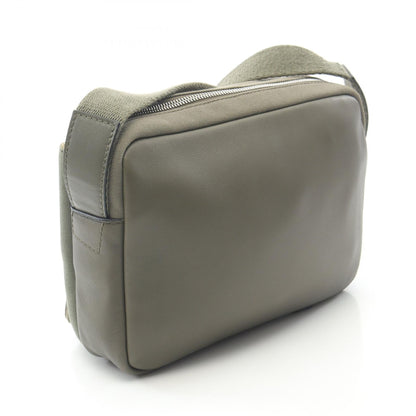 ロエベ MILITARY MESSENGER SIGNAT キャンバス レザー ショルダーバッグ