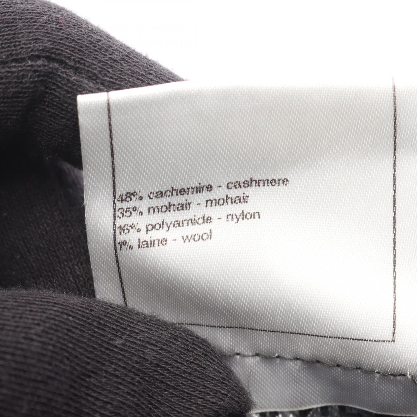 シャネル カメリアボタン カシミヤモヘア ニットトップス