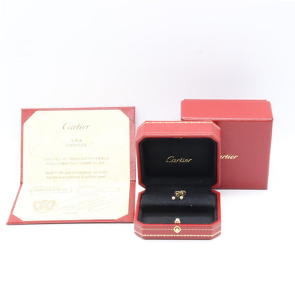 カルティエ ダムール Au750 ダイヤモンド ピアス