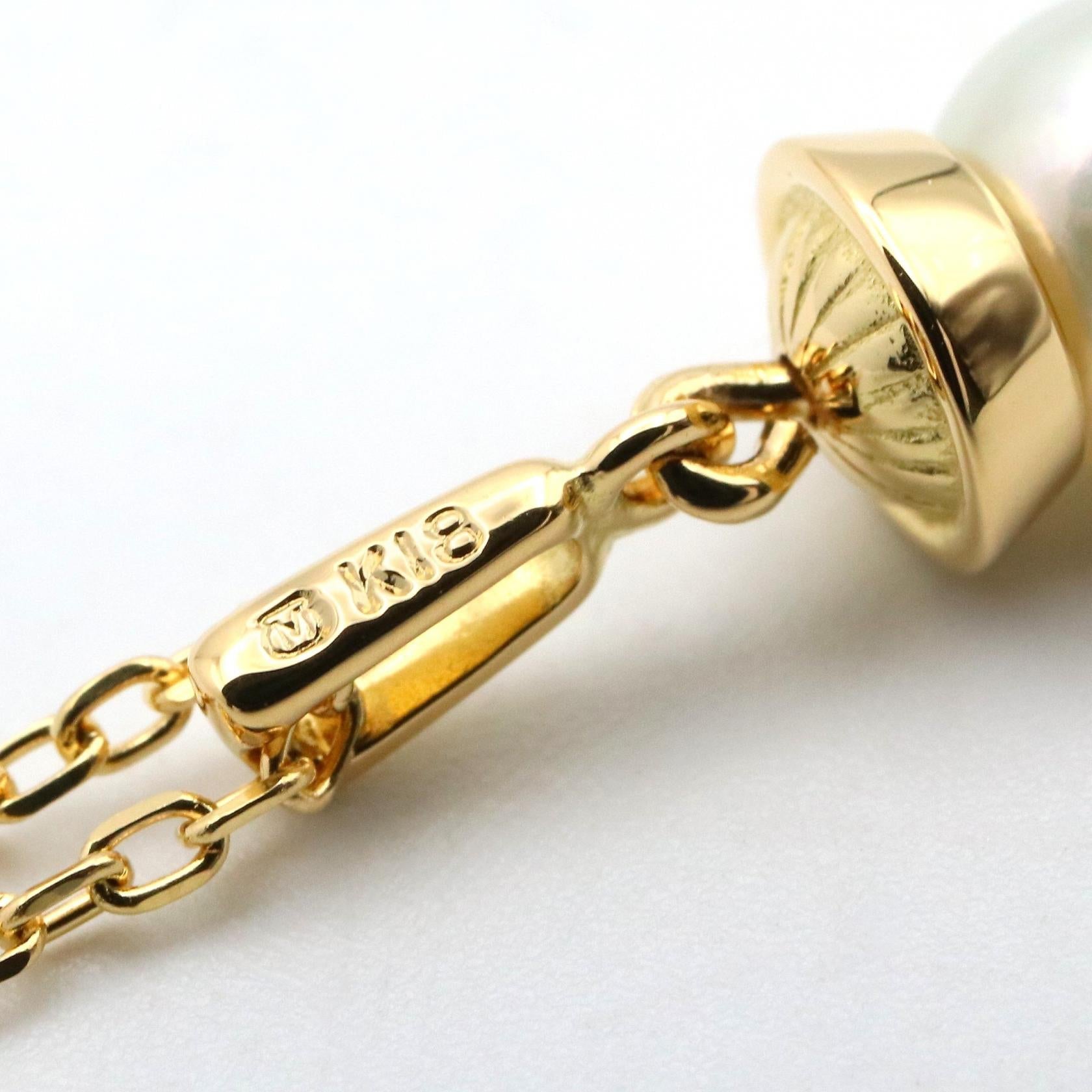 ミキモト アコヤ真珠 Au750 ネックレス