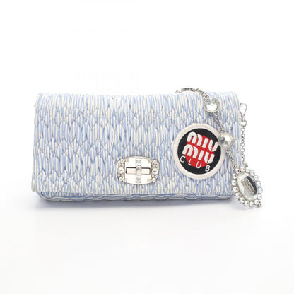 ミュウミュウ miu miu CLUB ファブリックショルダーバッグ