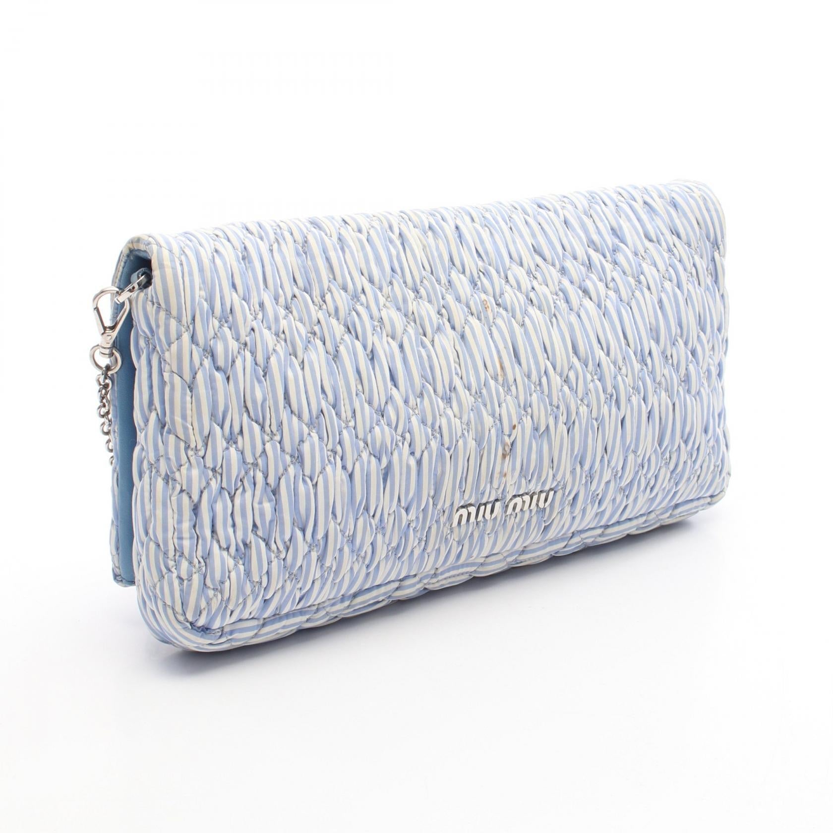 ミュウミュウ miu miu CLUB ファブリックショルダーバッグ