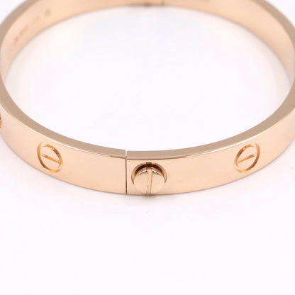 カルティエ ラブ ブレスレット Au750 ピンク ゴールド サイズ 16