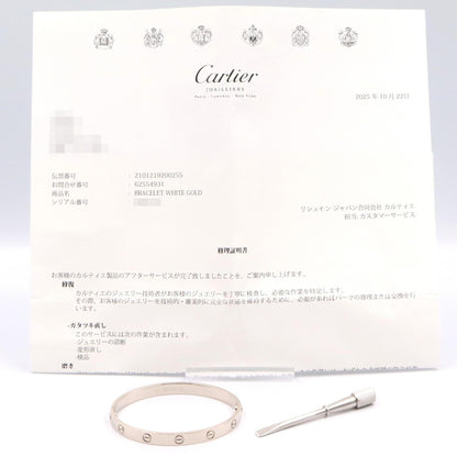 カルティエ ラブ ブレスレット K18WG サイズ 18