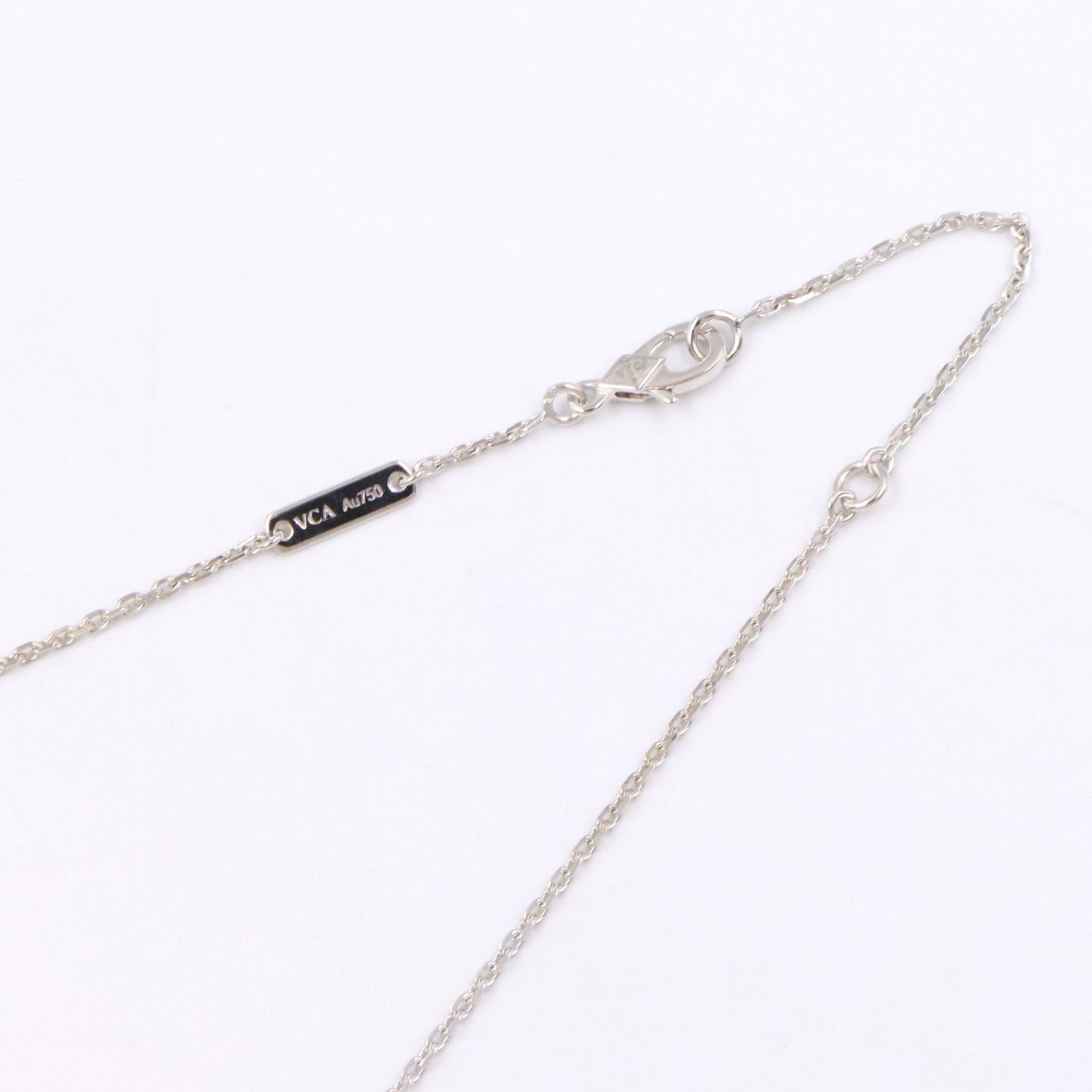 ヴァンクリーフアンドアーペル フルーレット Au750 ダイヤモンドネックレス