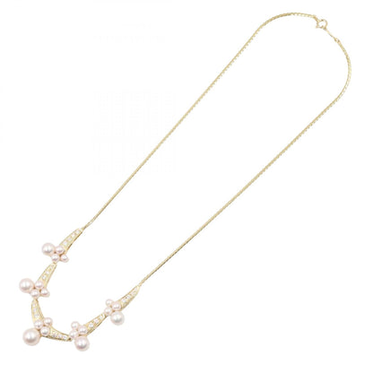 ミキモト パール ダイヤモンド Au750 ネックレス