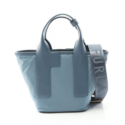 Furla PIUMA ナイロン レザー トートバッグ