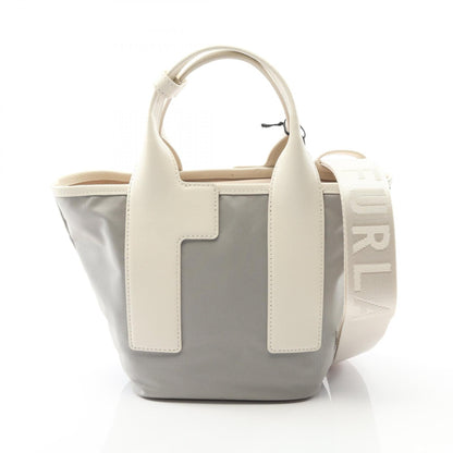 Furla PIUMA ナイロン レザー トートバッグ
