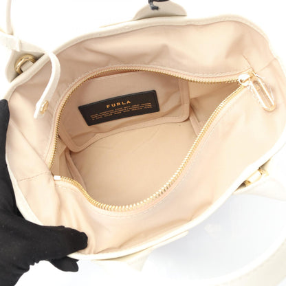 Furla PIUMA ナイロン レザー トートバッグ