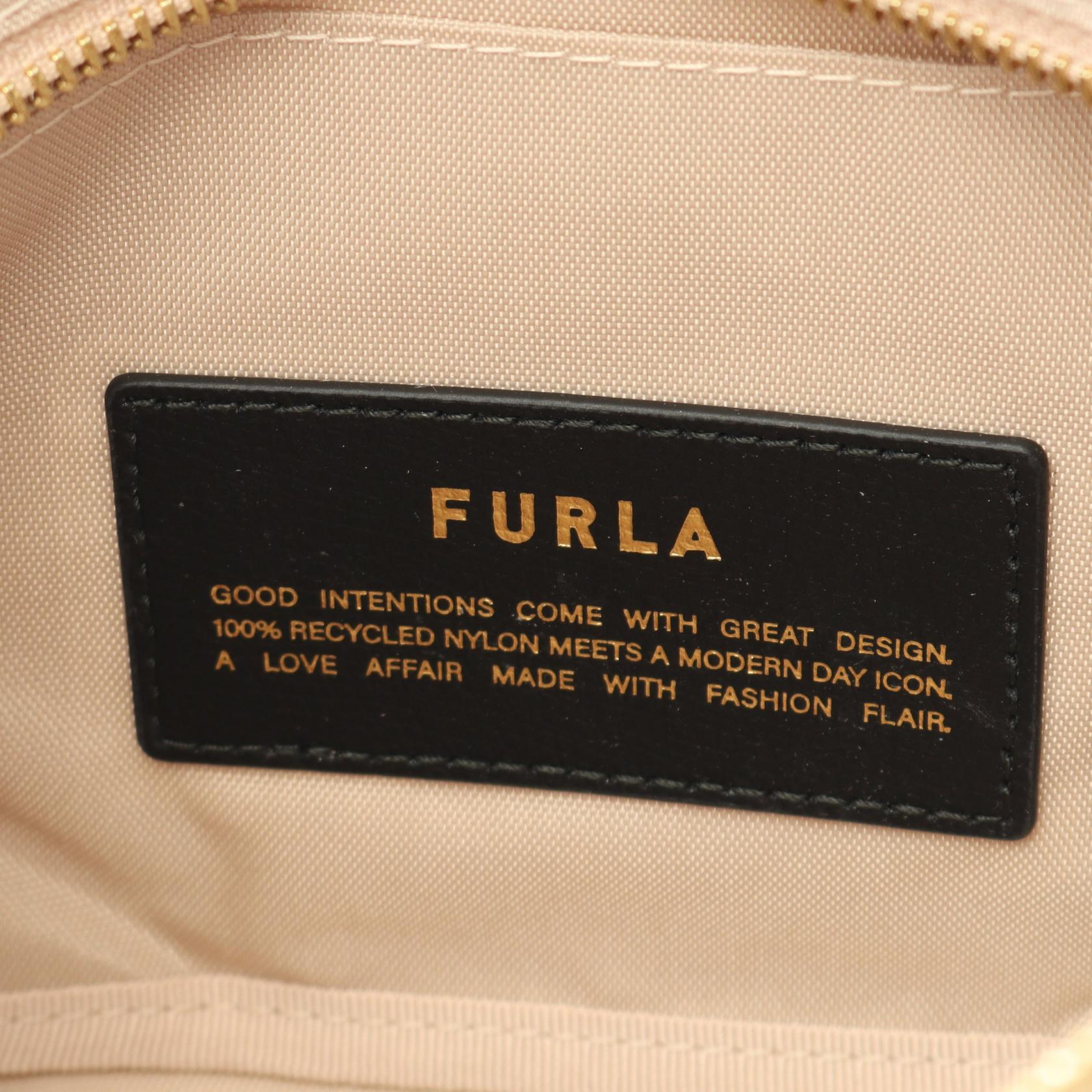 Furla PIUMA ナイロン レザー トートバッグ