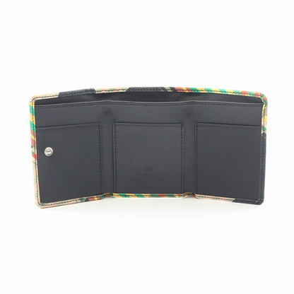 ヴィヴィアンウエストウッド SAFF PRINT SMALL FLAP PURSE 三つ折り財布
