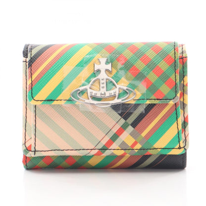 ヴィヴィアンウエストウッド SAFF PRINT SMALL FLAP PURSE 三つ折り財布