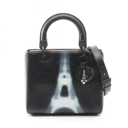 クリスチャンディオール LADY DIOR レザーハンドバッグ
