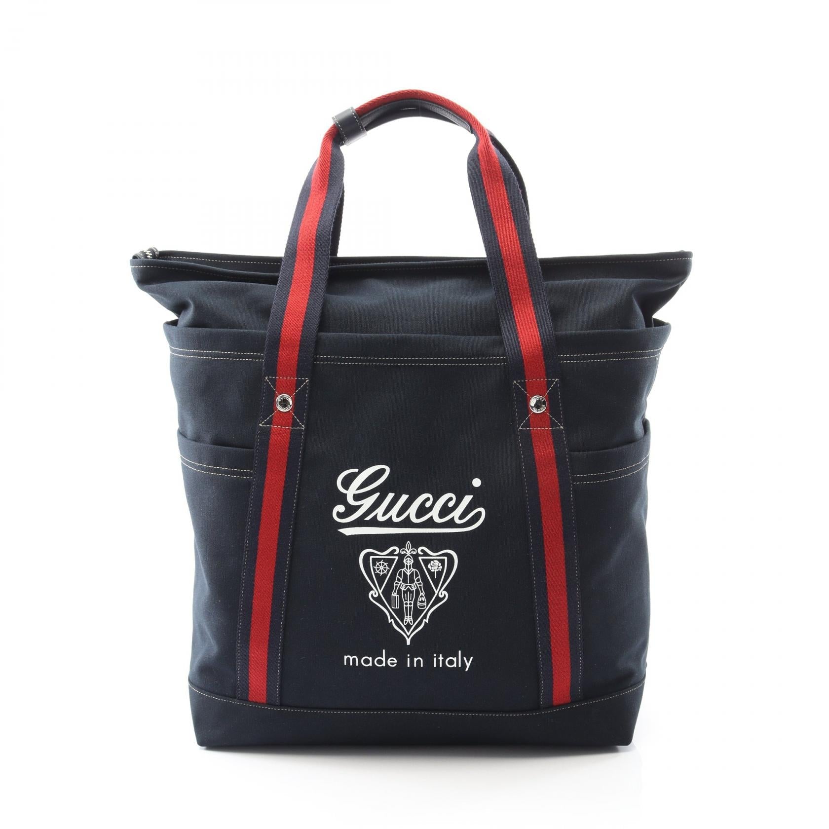 グッチ シェリー ライン キャンバス トートバッグ