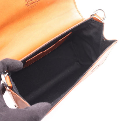 ヴィヴィアンウエストウッド Sapphire Crossbody レザーショルダーバッグ