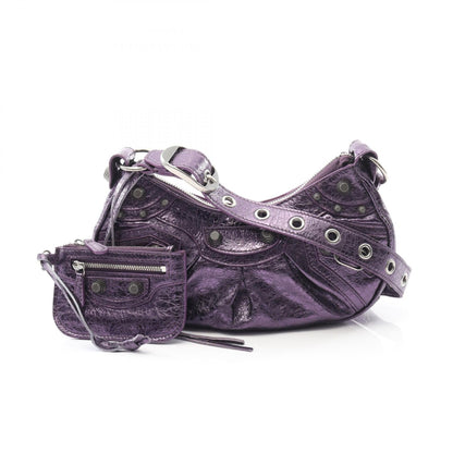 バレンシアガ LE CAGOLE XS レザーショルダーバッグ