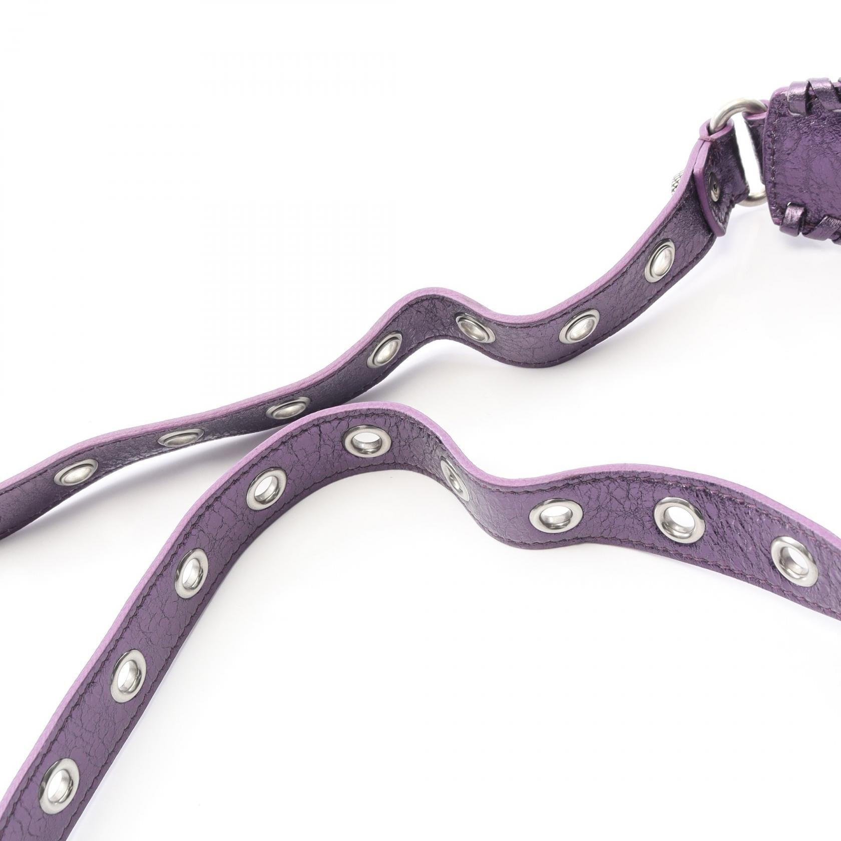 バレンシアガ LE CAGOLE XS レザーショルダーバッグ