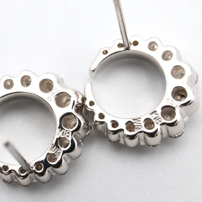 ジュエリー K18WGダイヤモンドピアス