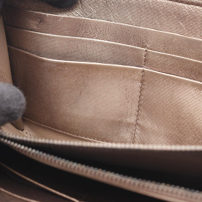 ボッテガ・ヴェネタイントレチャートレザー長財布