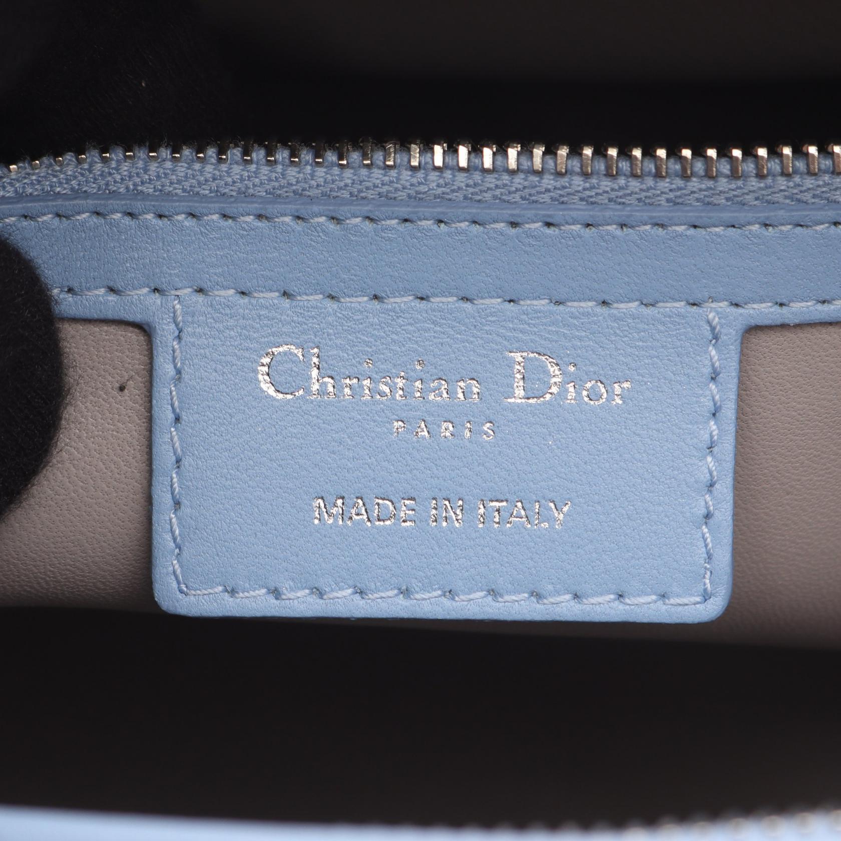 ディオール LADY DIOR レザー ハンドバッグ