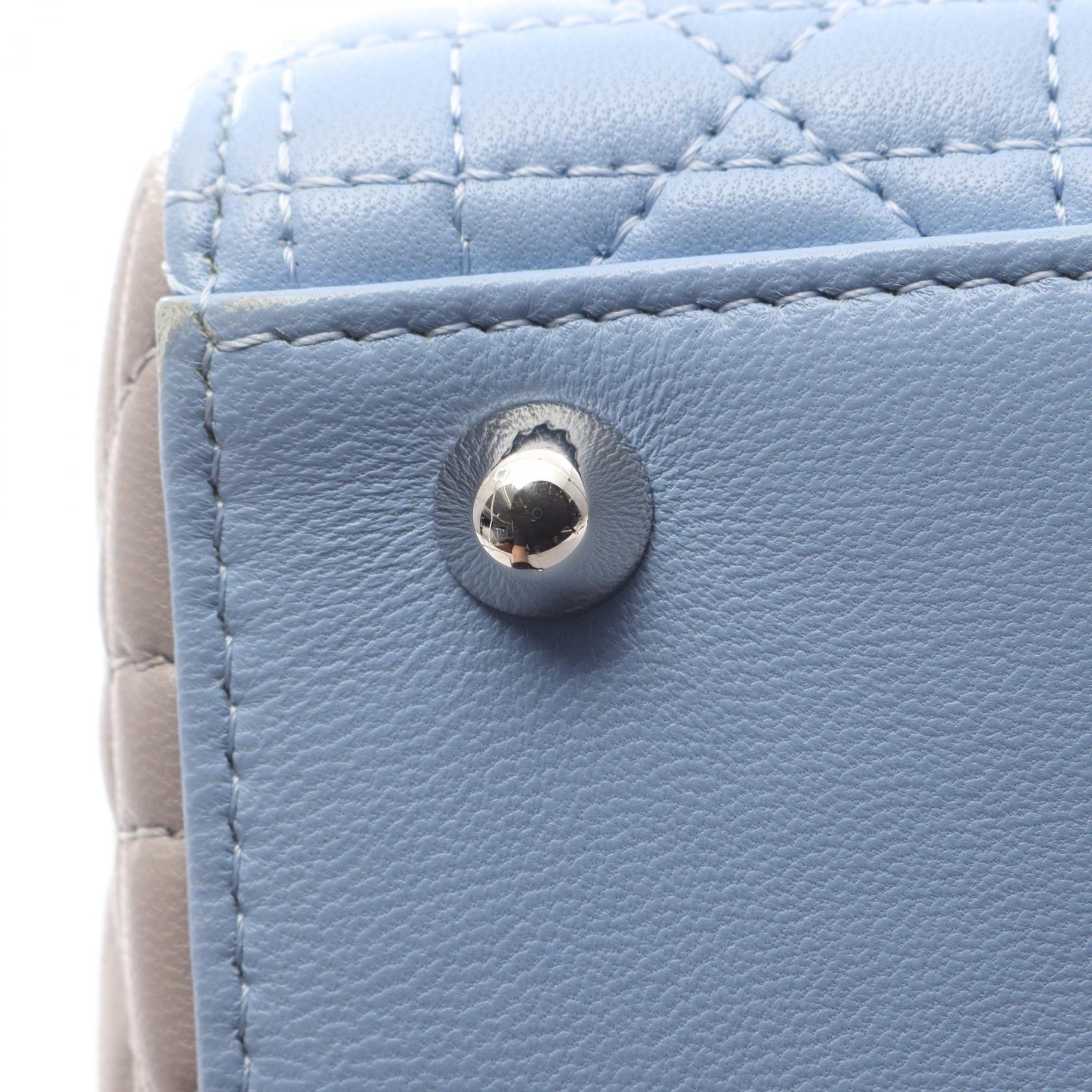 ディオール LADY DIOR レザー ハンドバッグ
