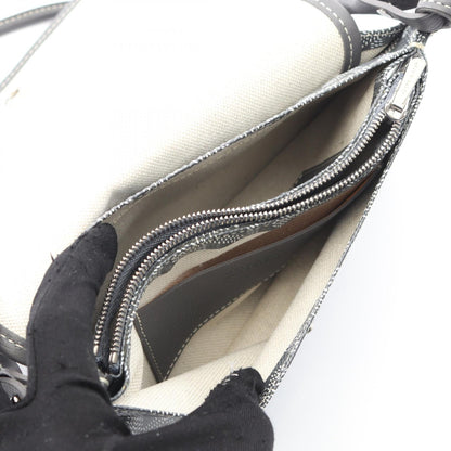 ゴヤール プリュメ PVC コーティング キャンバス レザー 2WAY ショルダーバッグ