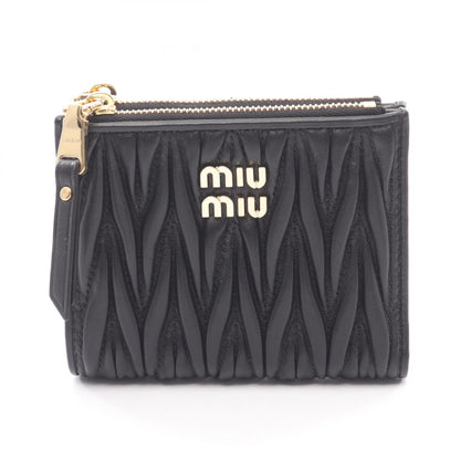 ミュウミュウ MATELASSE MIU レザー二つ折り財布