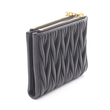 ミュウミュウ MATELASSE MIU レザー二つ折り財布