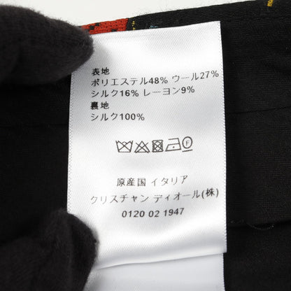 クリスチャンディオール ゾディアック ピクセル ウールシルクブレンドパンツ