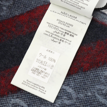 グッチ GGパターン ウールスカーフ