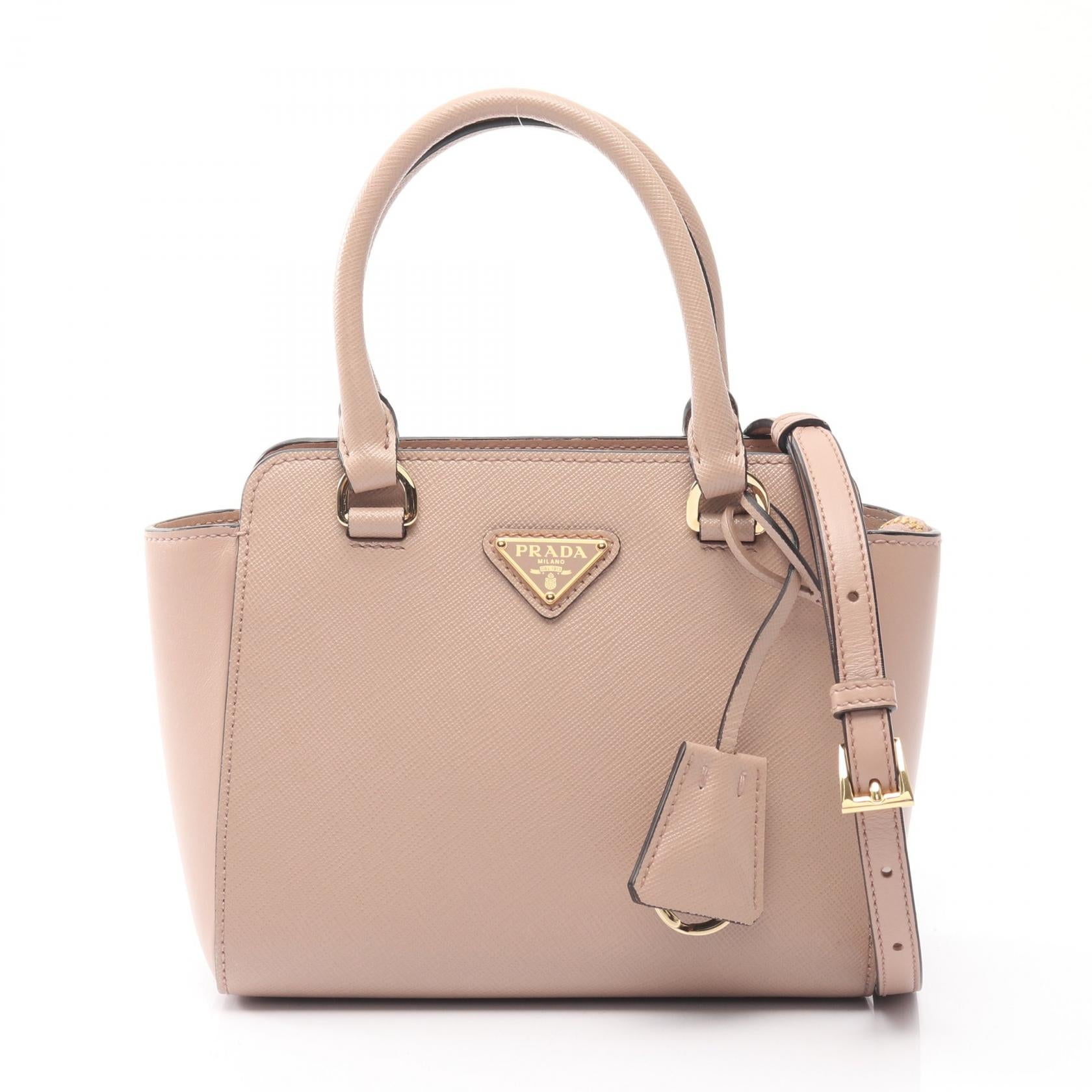 プラダ SAFFIANO + SOFT C ハンドバッグ