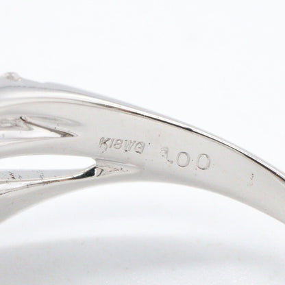 ジュエリー K18WG ダイヤモンドリング