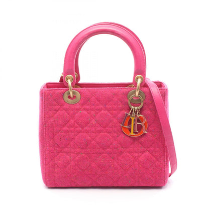 ディオール LADY DIOR ファブリック ハンドバッグ