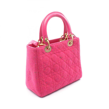 ディオール LADY DIOR ファブリック ハンドバッグ