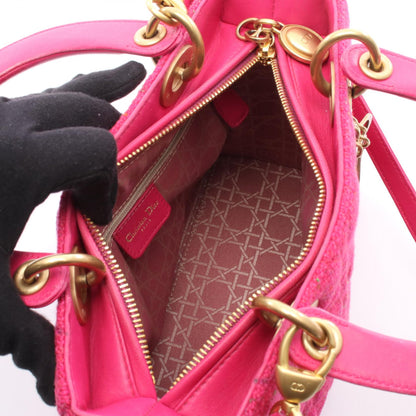 ディオール LADY DIOR ファブリック ハンドバッグ