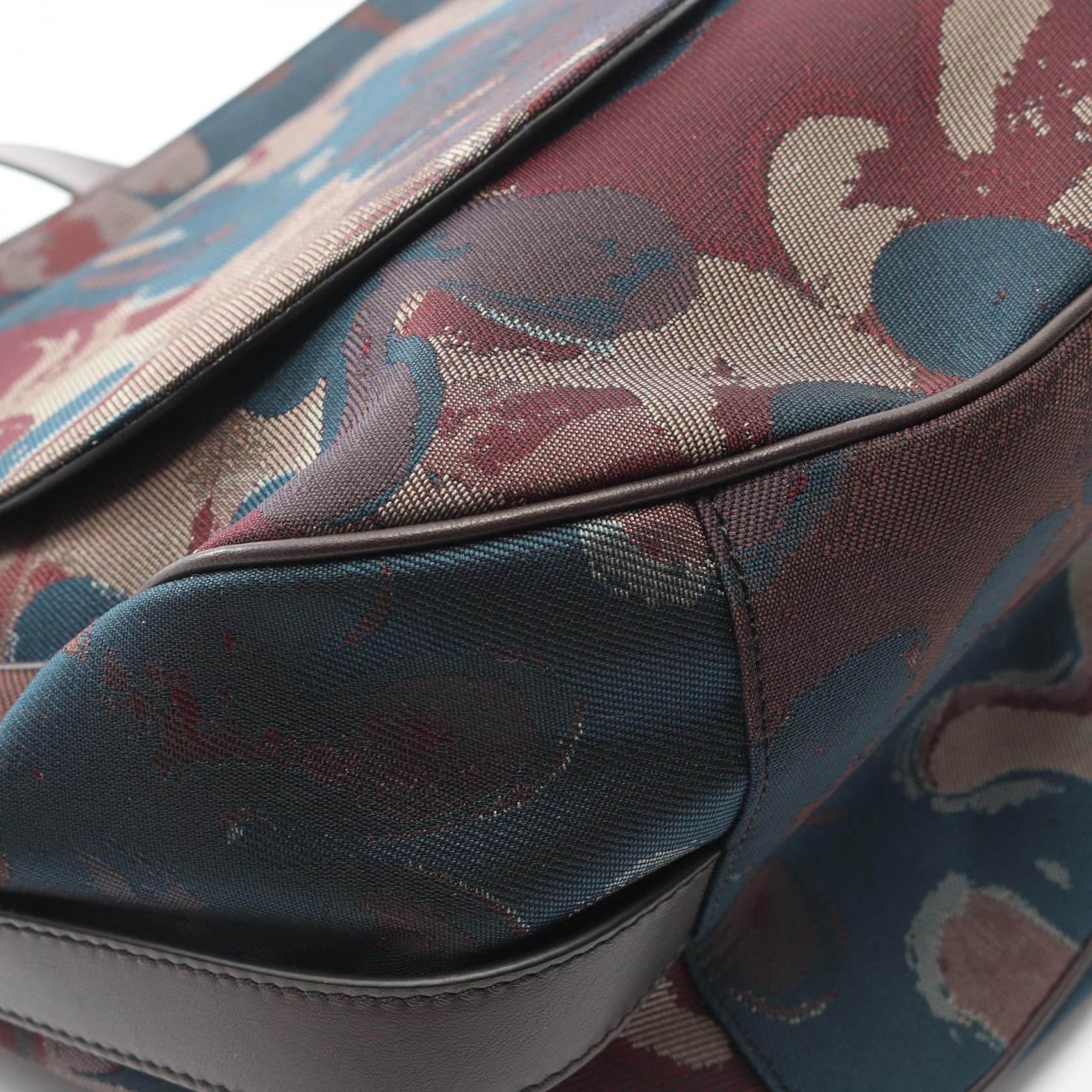 ディオール Christian Dior × Peter Doig キャンバスレザーショルダーバッグ