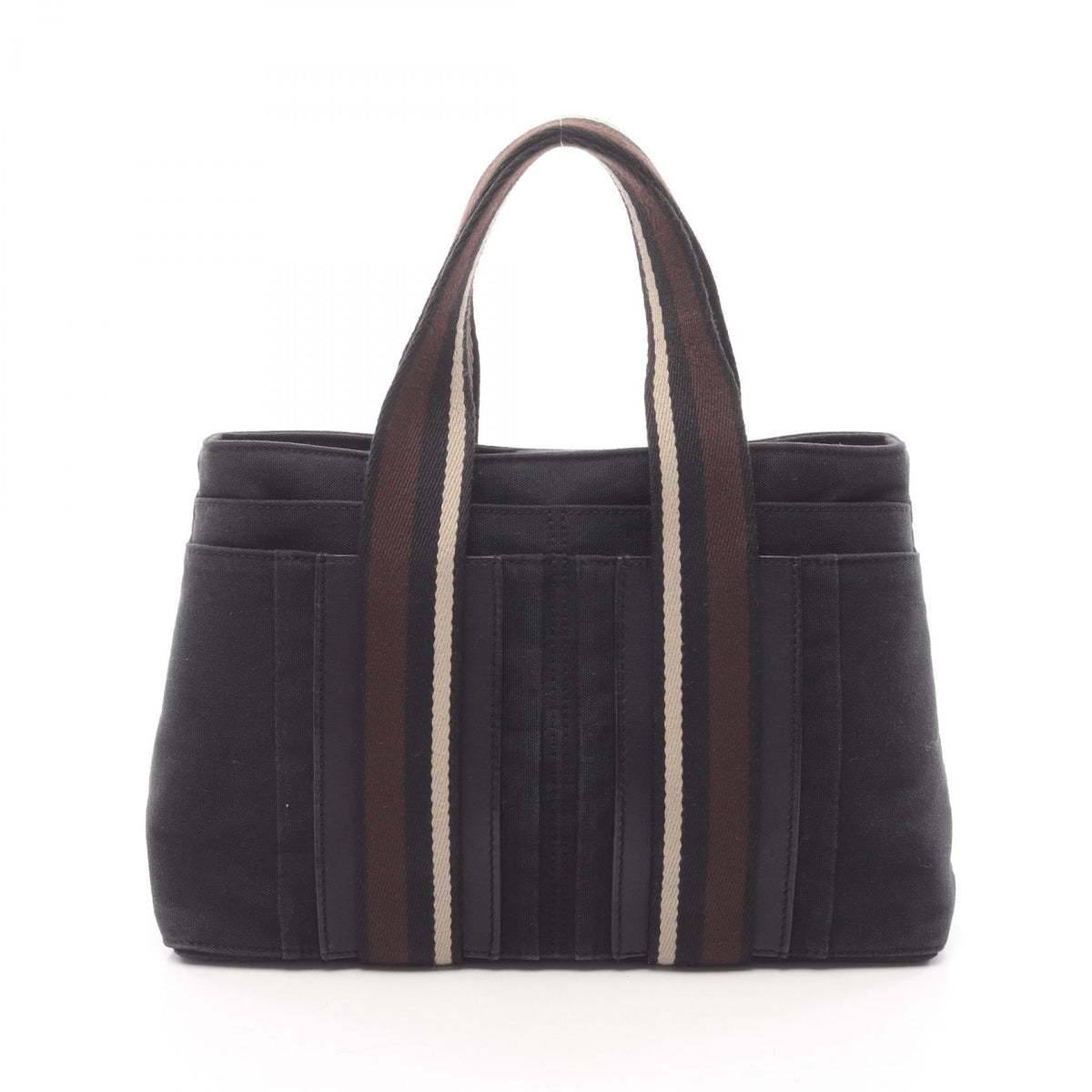 エルメス トロカホリゾンタルPM キャンバス レザー トートバッグ