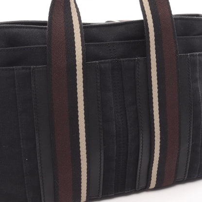 エルメス トロカホリゾンタルPM キャンバス レザー トートバッグ