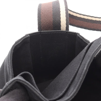 エルメス トロカホリゾンタルPM キャンバス レザー トートバッグ