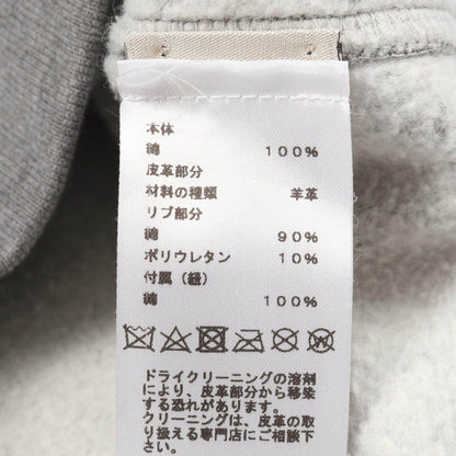 エルメス ホースレザーパッチ コットンパーカー