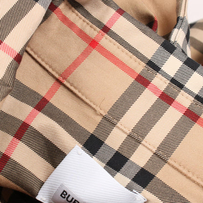 バーバリー Astride Check Shirt Dress コットンワンピース