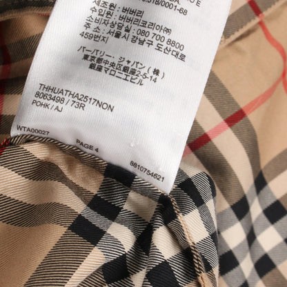 バーバリー Astride Check Shirt Dress コットンワンピース