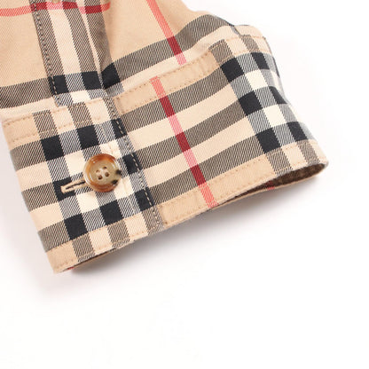 バーバリー Astride Check Shirt Dress コットンワンピース