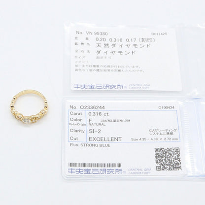 ジュエリー Au750 トリートダイヤモンドリング
