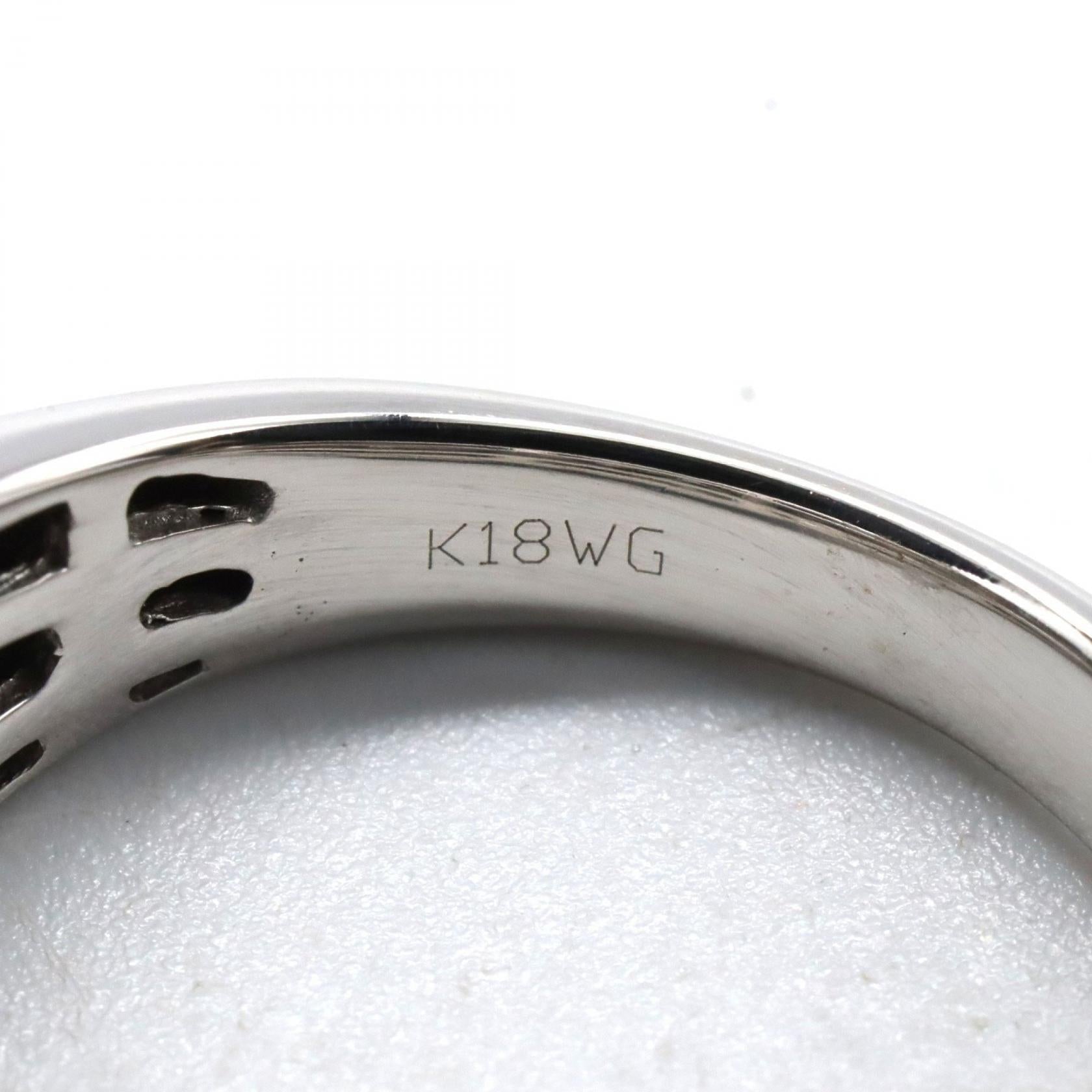 ジュエリー K18WG アレキサンドライト ダイヤモンド リング